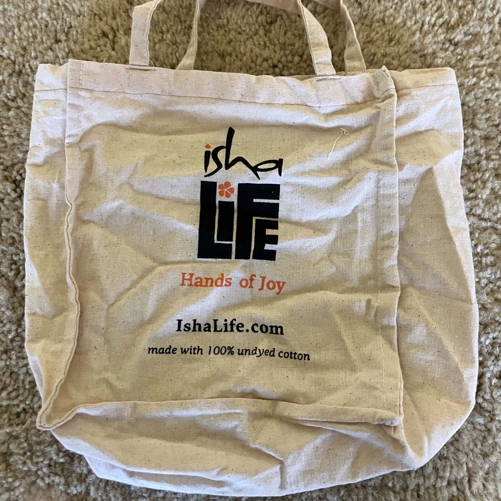 Extra Mini Isha Life Inner Engineering Cotton Tote Bag